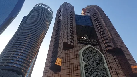 Etihad Towers Video stock 128648732