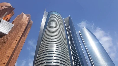 Etihad Towers Stock-Footage 128648954