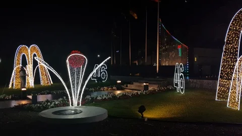 Etihad Towers Stock-Footage 128649029