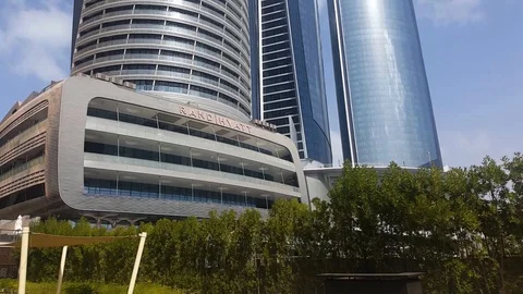 Etihad Towers 動画素材 128649059