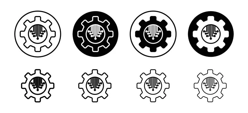 ETL vector icon set collection. ETL Outline flat Icon. Stock Illustration