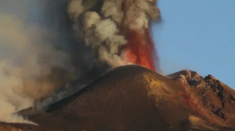 Etna ash 库存影片 35369463
