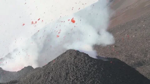 Etna eruption 2014 Stock Footage 42263306