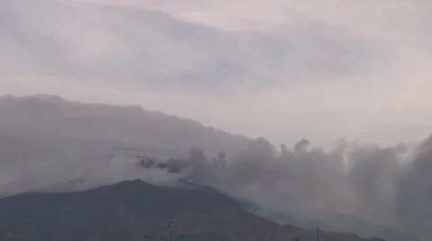 Etna eruption, 8 october, 2011; Eruzione Etna 8 ottobre 2011 Stock Footage 8830699