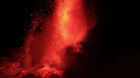 Etna - eruption Stock Footage 21887116