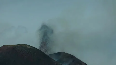 Etna eruption Stock Footage 25421597