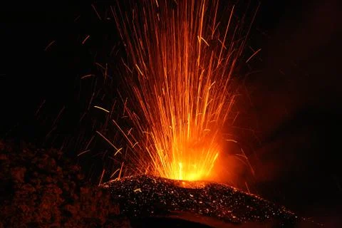 Etna eruption Stock-Fotos