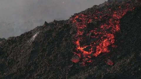 Etna, lava flow 스톡 동영상 42262635