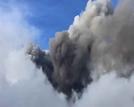 Etna Mountain timelapse Stock Footage 8837433