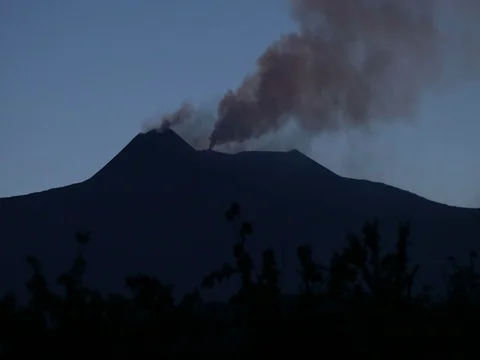 Etna night timelapes Stock Footage 76265502