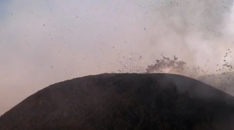 Etna, Strombolian activity Stock Footage 31225314