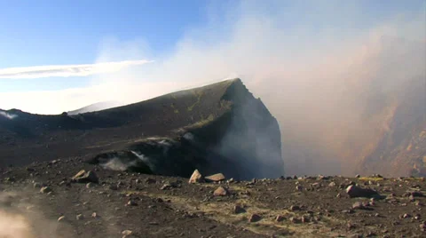 Etna summit craters Stock Footage 31220744