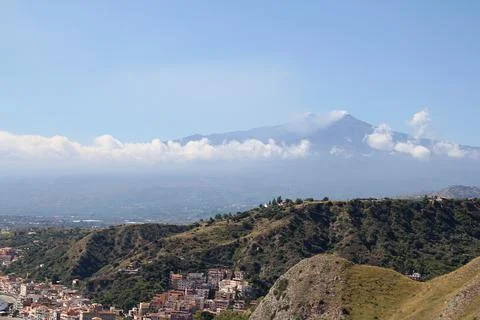Etna view Stock Photos