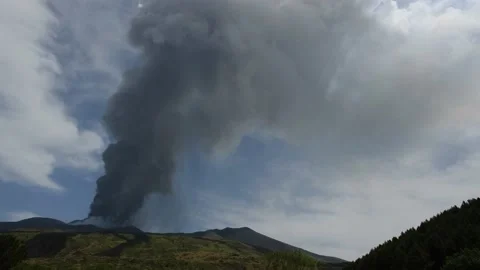 Etna volcano eruption Stock-Footage 156340399