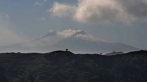 The Etna volcano Stock Footage 97758586