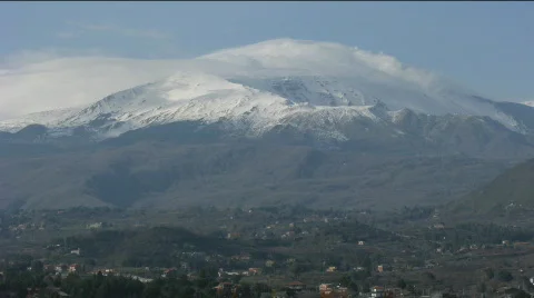 The Etna Volcano, south side Stock Footage 334903