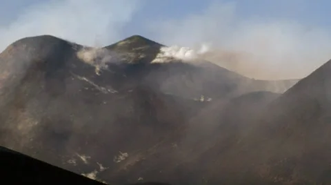 Etna volcano view Stock Footage 31212582