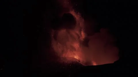 Etna vulcano Video stock 316622655