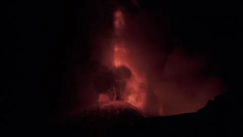 Etna vulcano Video stock 316622822