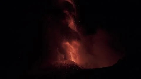 Etna vulvano Video stock 316622556