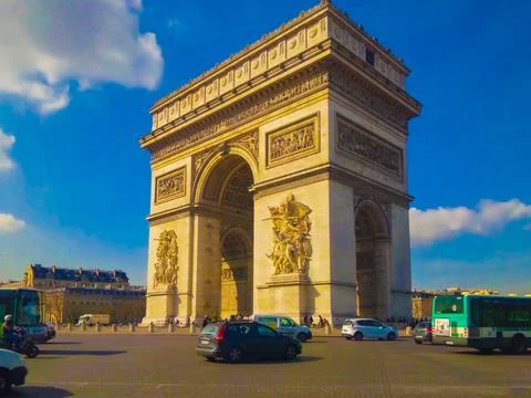 Etoile Arc de Triomphe (Paris) 스톡 사진