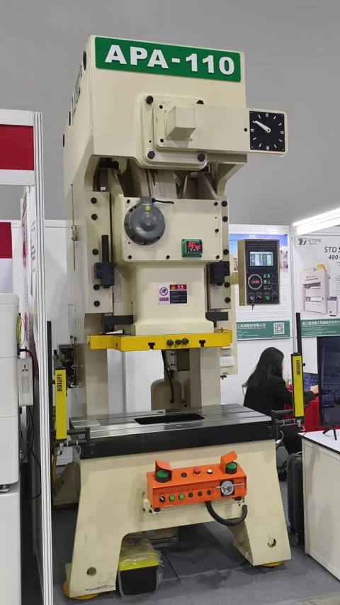 Etone APA-110 High-Precision Steel Frame Power Press Stock-Footage 336838810
