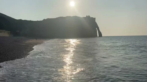 Etretat Beach Stock Footage 200931998