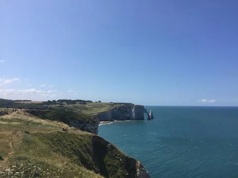 Etretat cliffs Stock Photos