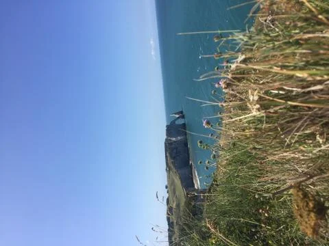 Etretat cliffs Stock Photos