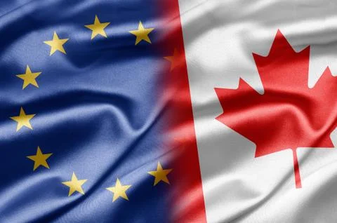 Eu and canada Stock-Illustration