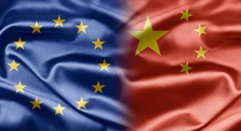 Eu and china Stock Illustration