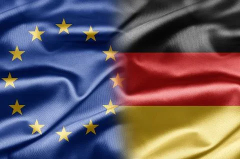 Eu and germany Stock Illustration