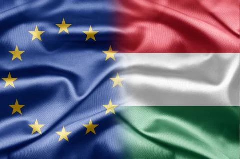 Eu and hungary Stock-Illustration