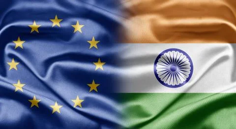 Eu and india Stock Illustration