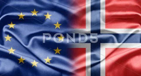 Eu and norway Stock Illustration