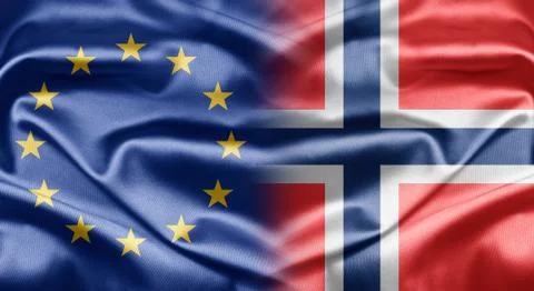 Eu and norway Stock Illustration