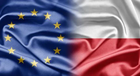Eu and poland Stock-Illustration