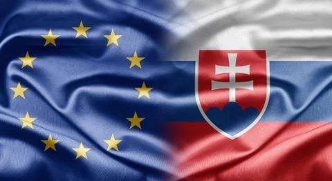 Eu and slovakia Stock Illustration