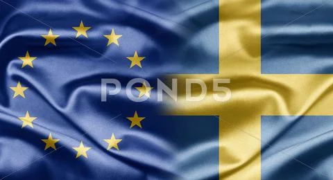 Eu and sweden Stock Illustration
