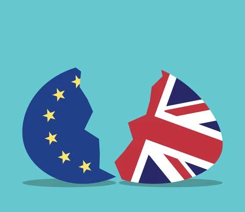 EU and UK egg Stock Illustration