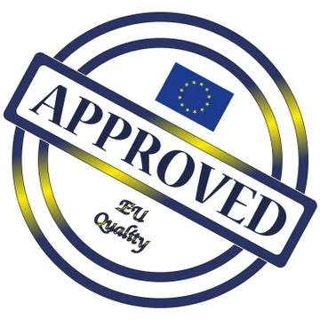 EU Approved Quality Stamp Stock Illustration