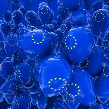 EU balloons 스톡 일러스트
