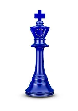 EU chess king Illustrazione stock