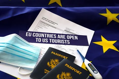 EU Countries are open to US Tourist 写真素材