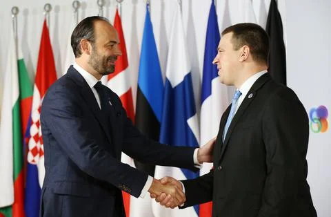 EU Eastern Partnership Summit, Brussels, Belgium - 24 Nov 2017 Fotos Stock