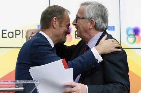 EU Eastern Partnership Summit, Brussels, Belgium - 24 Nov 2017 Fotos Stock