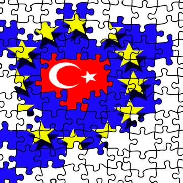 Eu entry of turkey Stock Illustration
