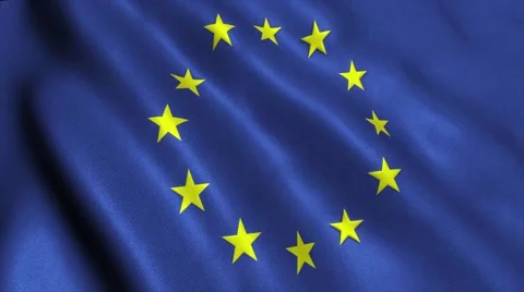 EU European Union flag loop video animation Stock Footage 64559511