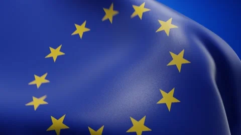 EU flag background Stock Footage 286415768