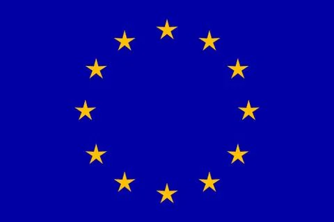 EU flag in closeup Stock Illustration